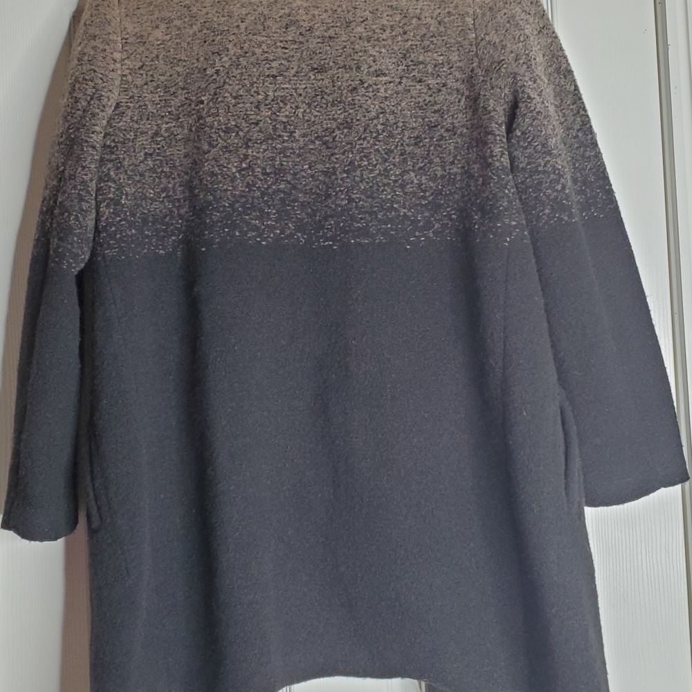 BB Dakota Black and Brown Ombre Open Front Coatigan - Picture 3 of 8